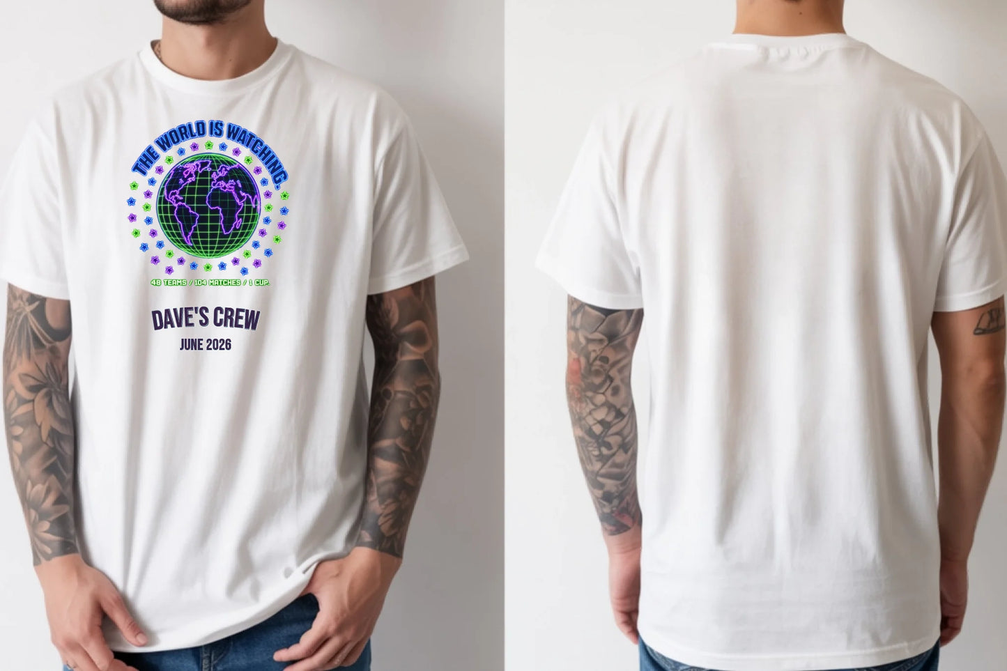 Personalised Summer of Soccer Tee | The World is Watching | Top