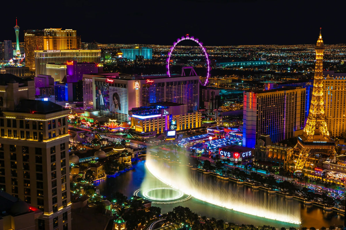 The Las Vegas Strip at night
