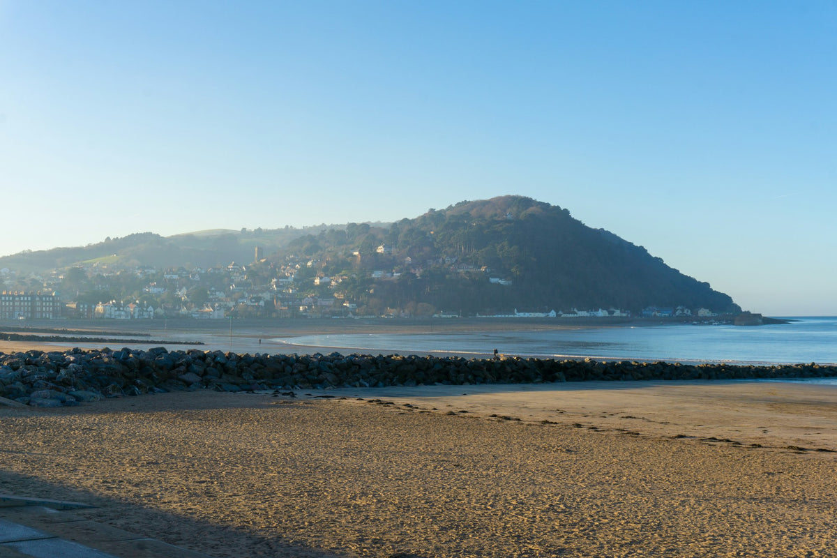 Minehead beach and North Hill
