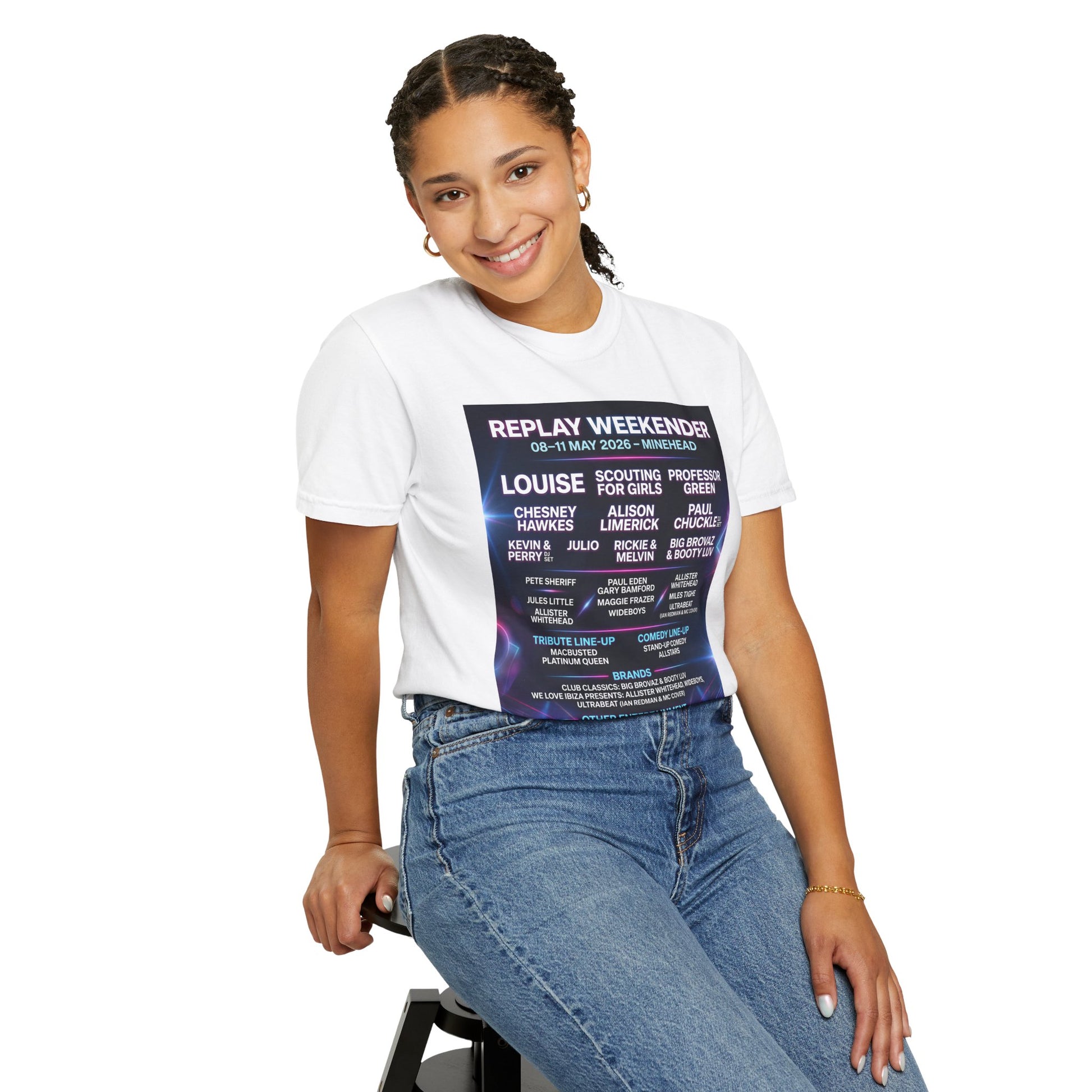 Replay Minehead Lineup T-Shirt — May 8–11, 2026 Event Tee Dress Loud