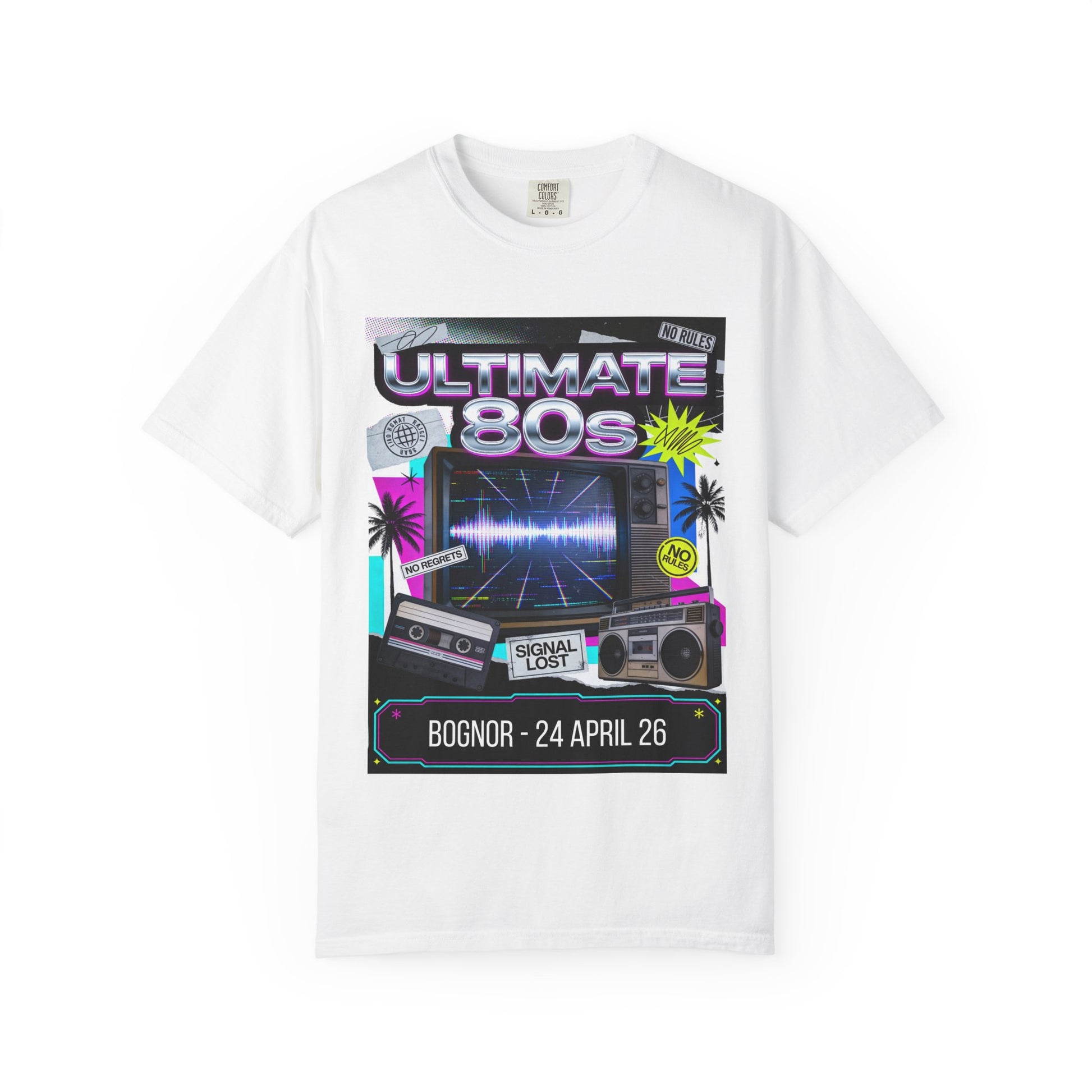 ULTIMATE 80s Bognor 24th April Statement TShirt Dress Loud