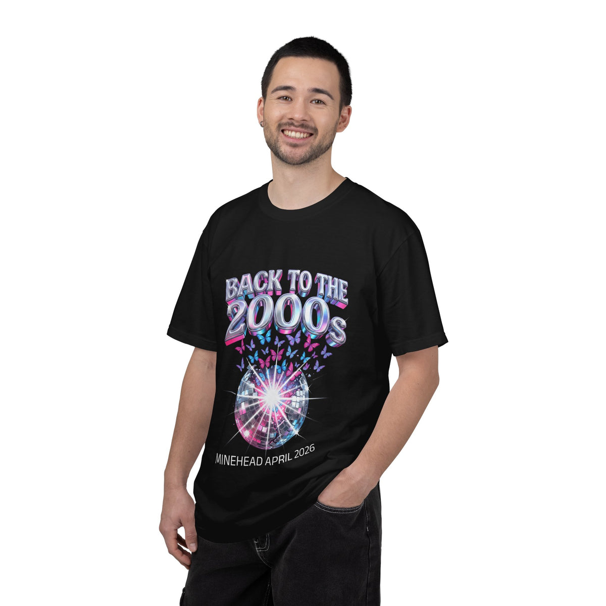 Back to 2000s Statement DESIGN T-Shirt — Minehead April 17 2026 Dress Loud