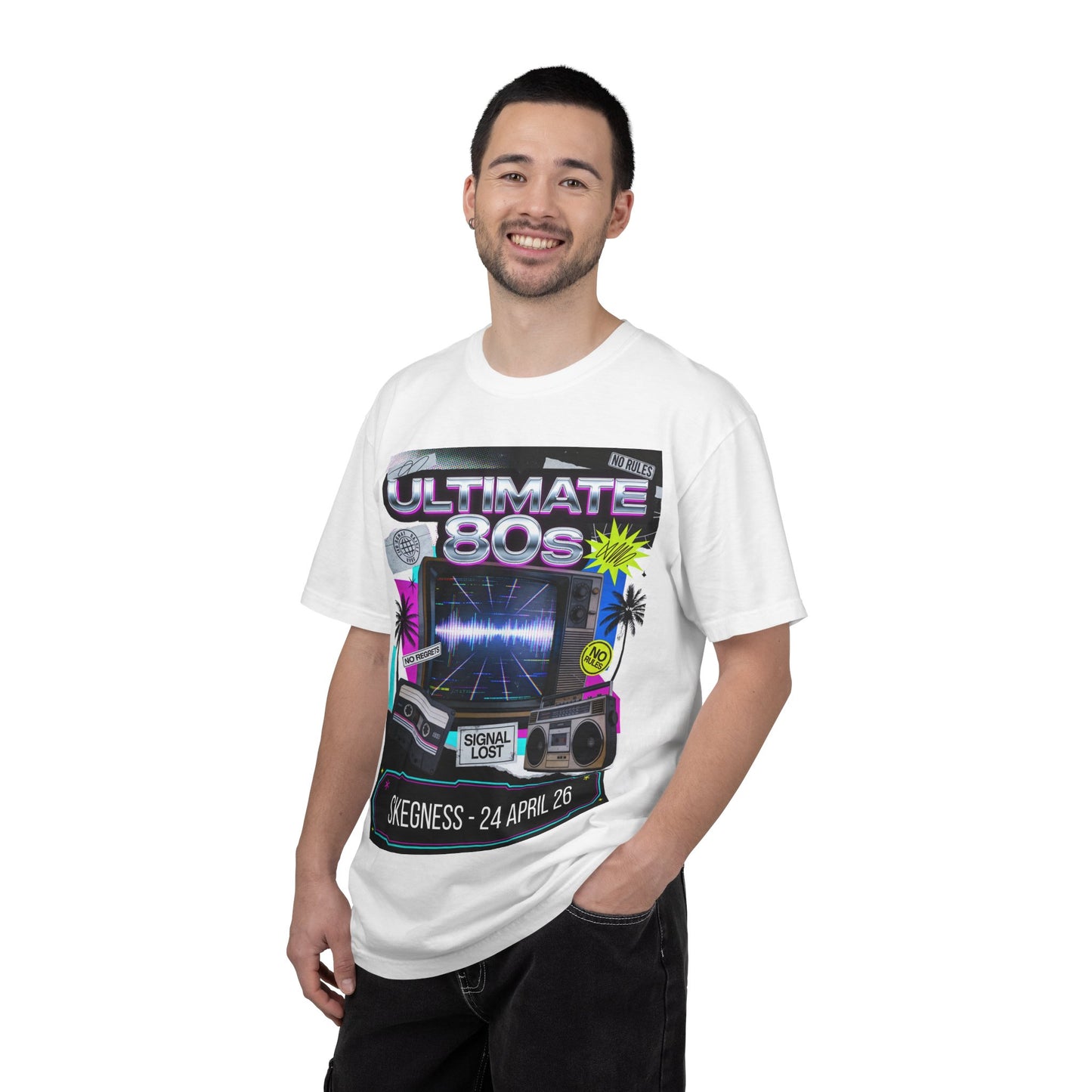 ULTIMATE 80s Skegness 24 April 2026 Statement TShirt Dress Loud