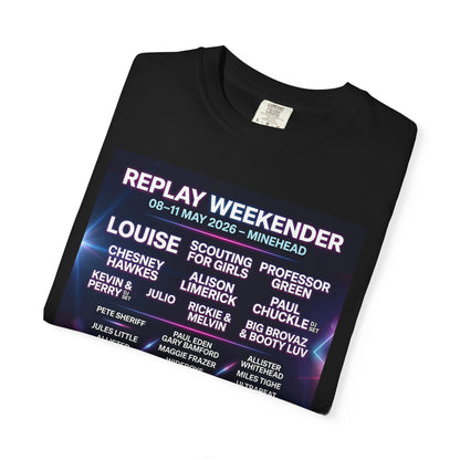 Replay Minehead Lineup T-Shirt — May 8–11, 2026 Event Tee Dress Loud