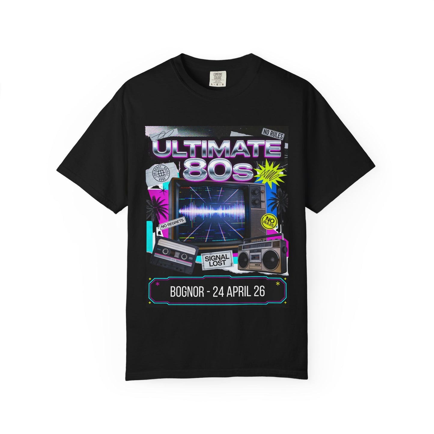 ULTIMATE 80s Bognor 24th April Statement TShirt Dress Loud