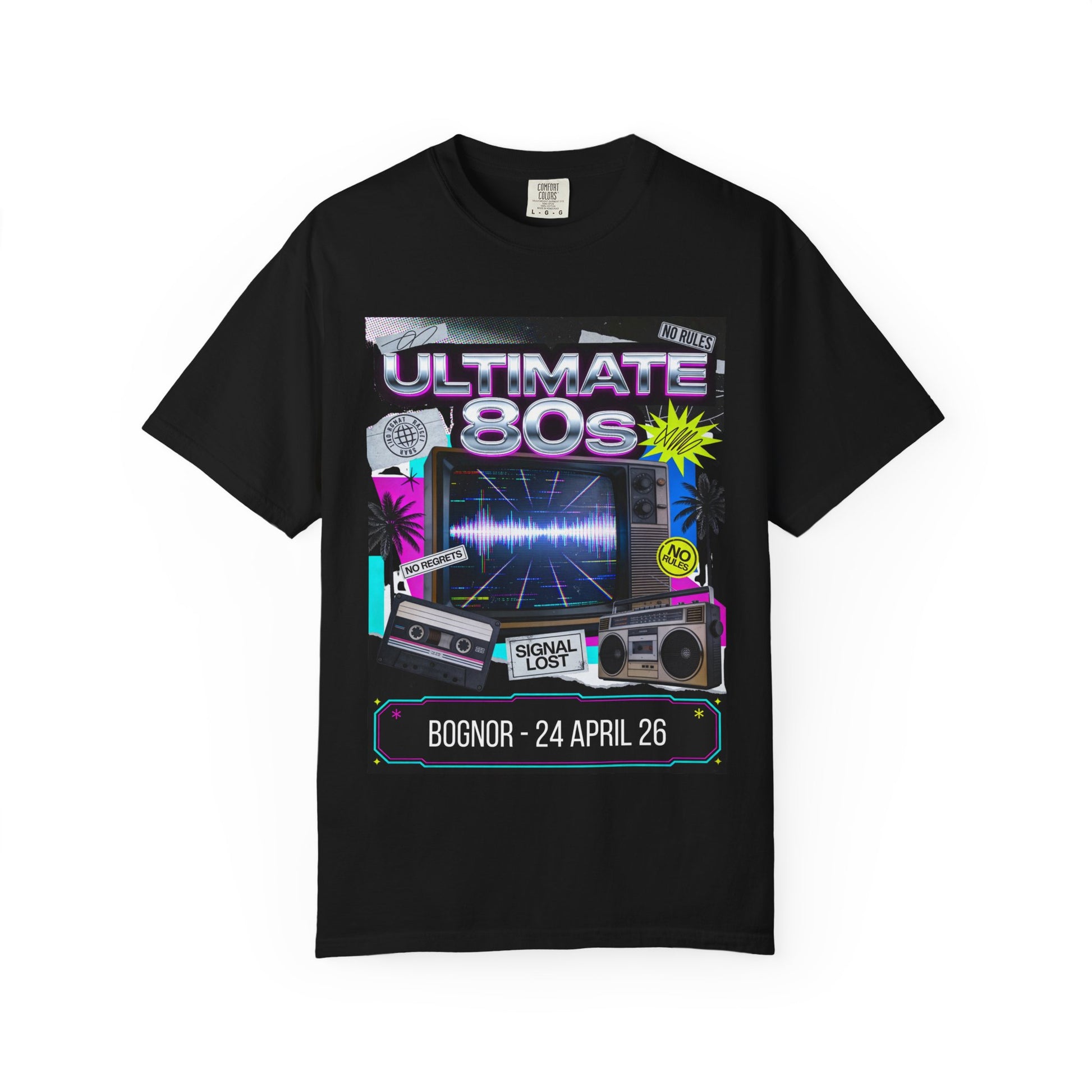 ULTIMATE 80s Bognor 24th April Statement TShirt Dress Loud