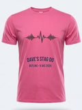 Personalised Replay Big Weekender Tee — pink tee, front view