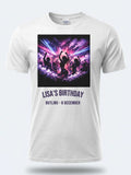 Personalised Back to 2000s Big Weekender Tee — white tee, front view