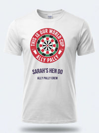 Personalised Darts Weekender Tee | This is our world cup Ally Pally | Shirt Dress Loud
