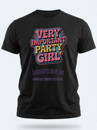 Personalised Country Weekender Unisex Tee | Very important party girl | Shirt Dress Loud