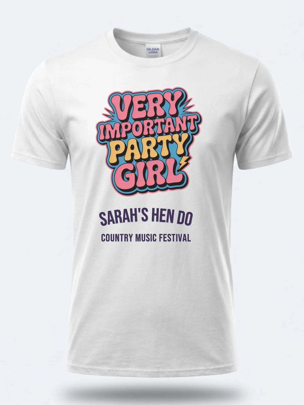 Personalised Country Weekender Unisex Tee | Very important party girl | Shirt Dress Loud