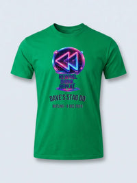 Personalised Ultimate '80s Big Weekender Tee — irish green tee, front view