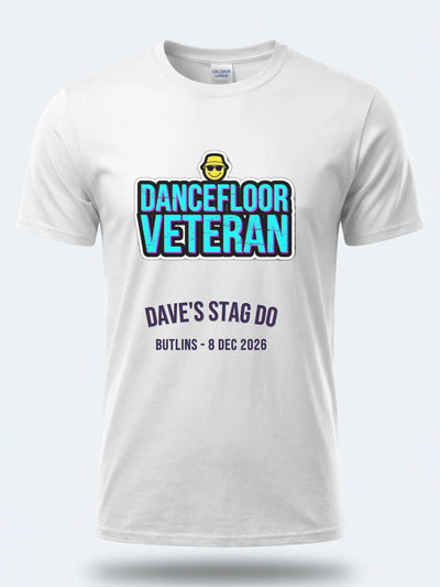 Personalised 90s Reloaded Big Weekender Tee – Dancefloor Veteran