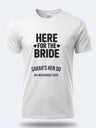 Personalised Weekender Unisex Tee – Bride Tribe – Here for the Bride