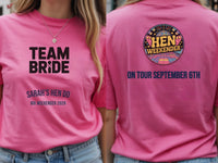 Personalised Weekender Unisex Tee | Bride Tribe | Team Bride | Hen Shirt Dress Loud