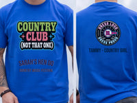 Personalised Country Weekender Tee — royal tee