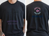 Personalised We Love the 70s Big Weekender Tee — black tee