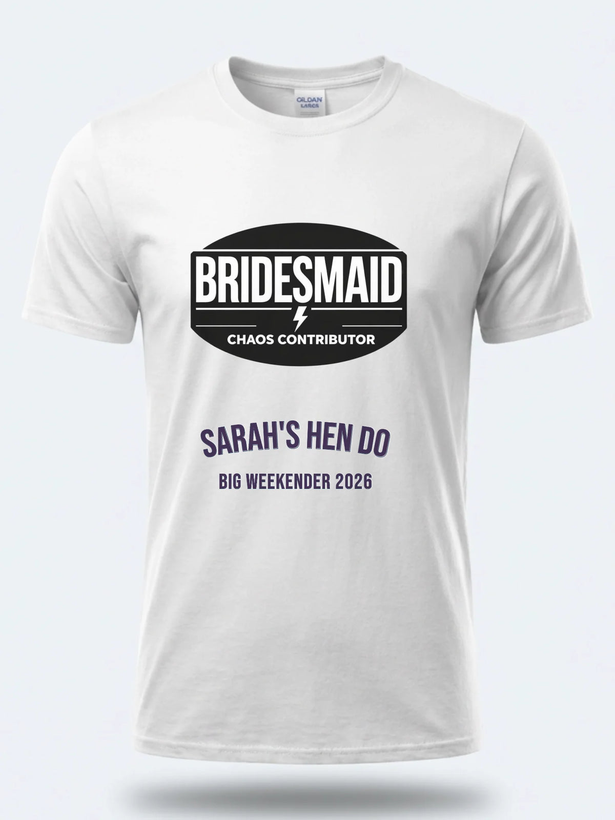 Personalised Weekender Unisex Tee – Bridesmaid Chaos Coordinator