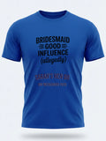 Personalised Weekender Unisex Tee — royal blue tee, front view