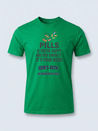 Personalised Banter Tee — irish green tee, front view