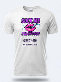 Personalised Banter Tee — white tee, front view