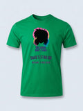 Personalised 80s Tee — irish green tee, front view
