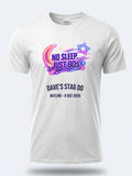 Personalised 80s Tee — white tee, front view