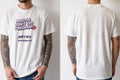 Personalised Banter Tee — natural tee, front and back view