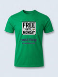 Personalised Weekender Unisex Tee — irish green tee, front view