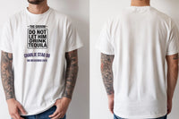 Personalised Weekender Unisex Tee — natural tee, front and back view
