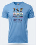Personalised House of Garage Tee — carolina blue tee