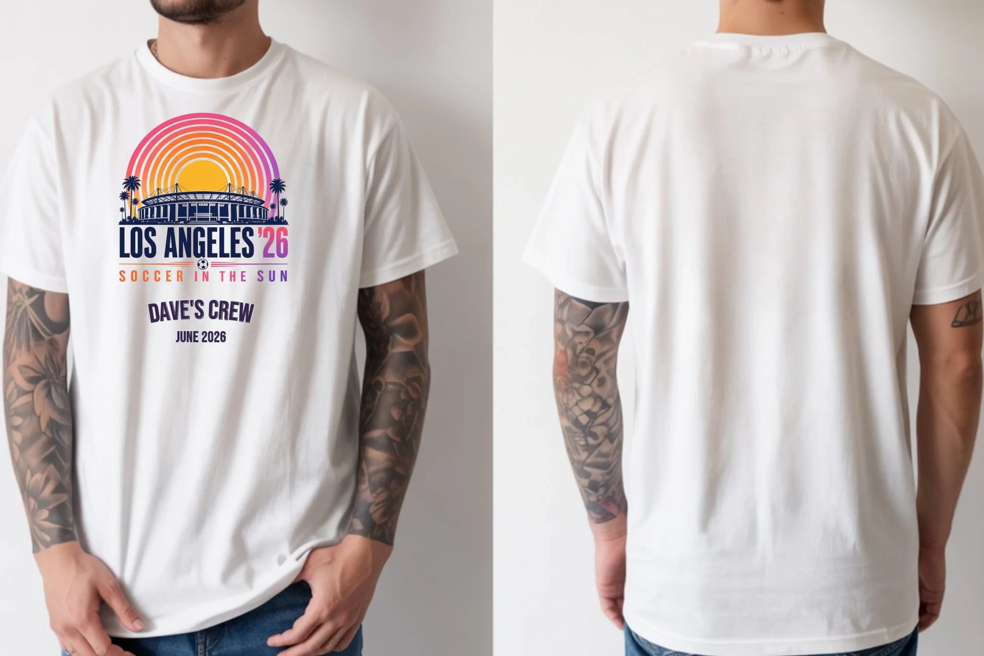 Personalised Summer of Soccer Tee | Los Angeles 2026 | Top