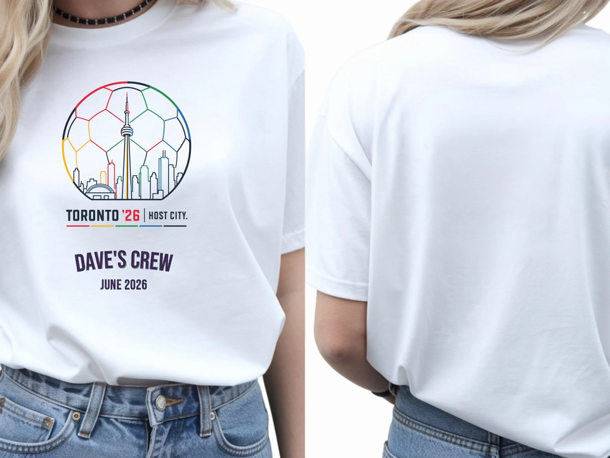 Personalised Summer of Soccer Tee | Toronto 2026 | Top