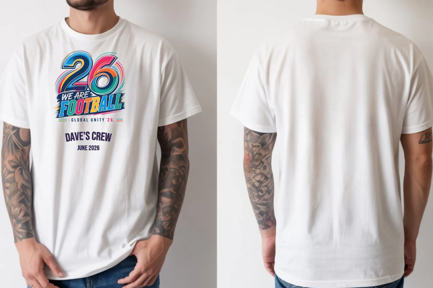 Personalised Summer of Soccer Tee | 2026 We are Football | Top