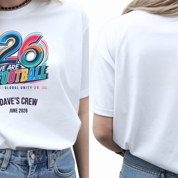 Personalised Summer of Soccer Tee | 2026 We are Football | Top