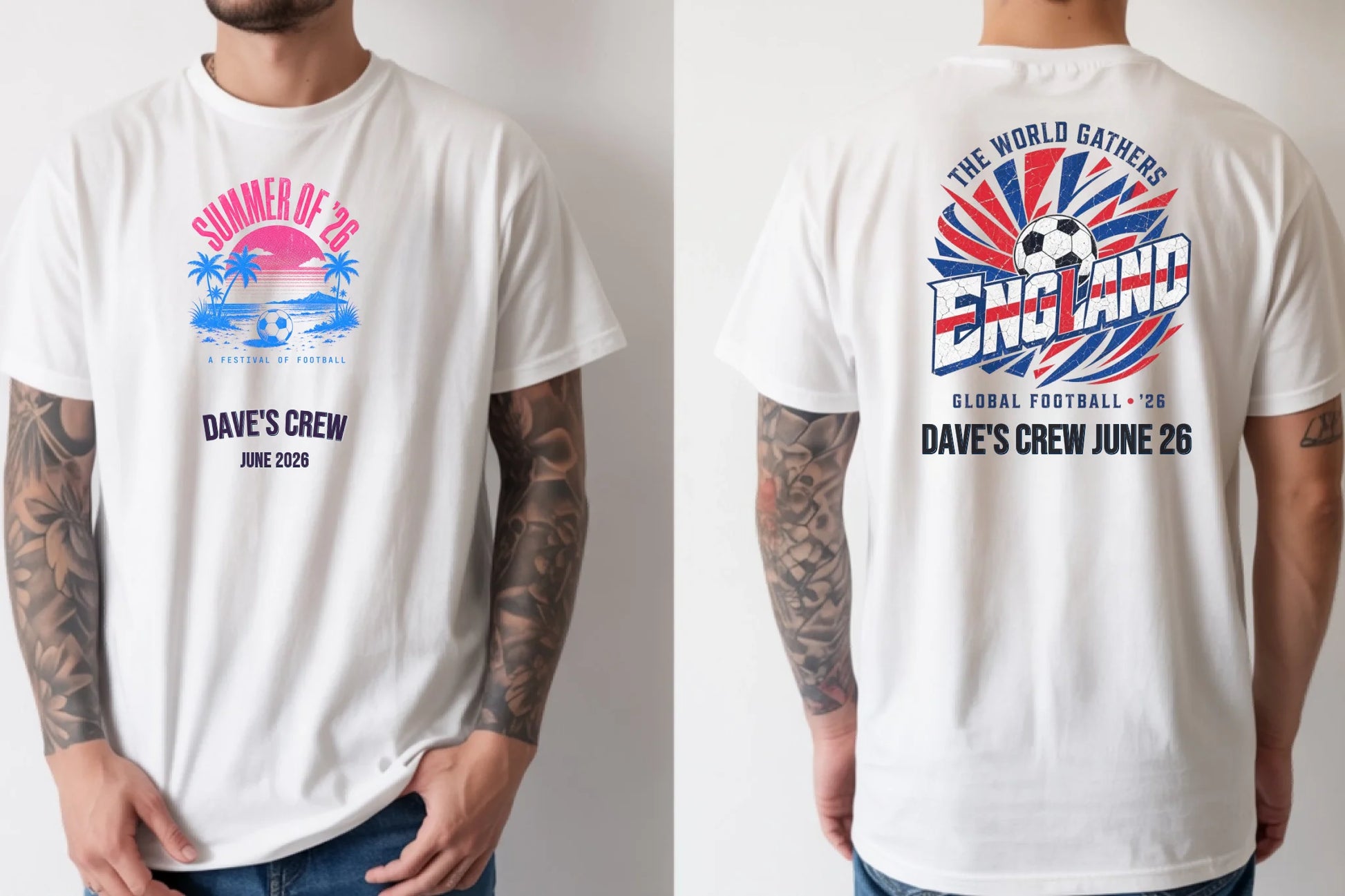 Personalised Summer of Soccer Tee | A festival of football | Top