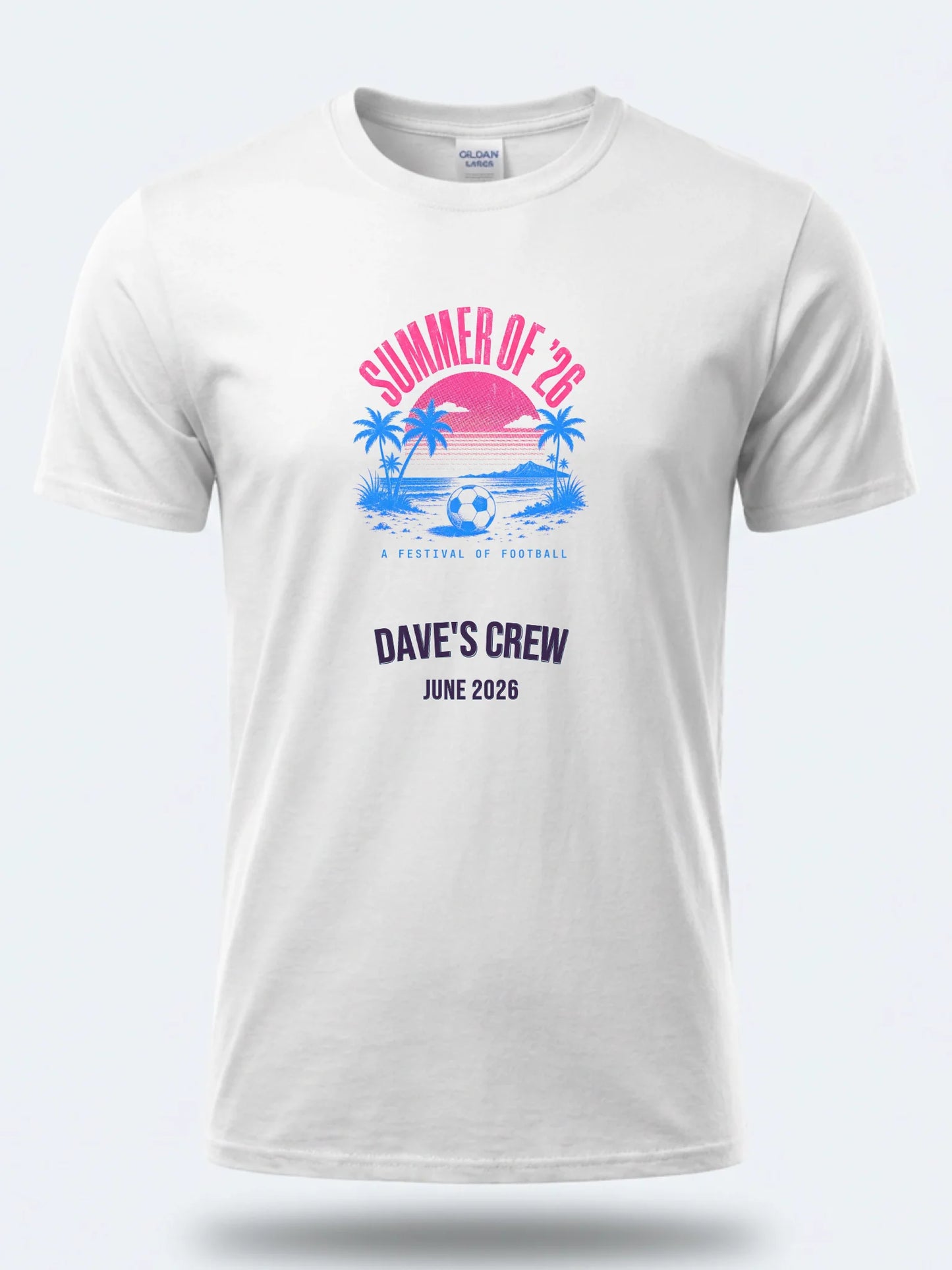 Personalised Summer of Soccer Tee | A festival of football | Top