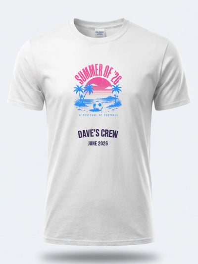 Personalised Summer of Soccer Tee | A festival of football | Top