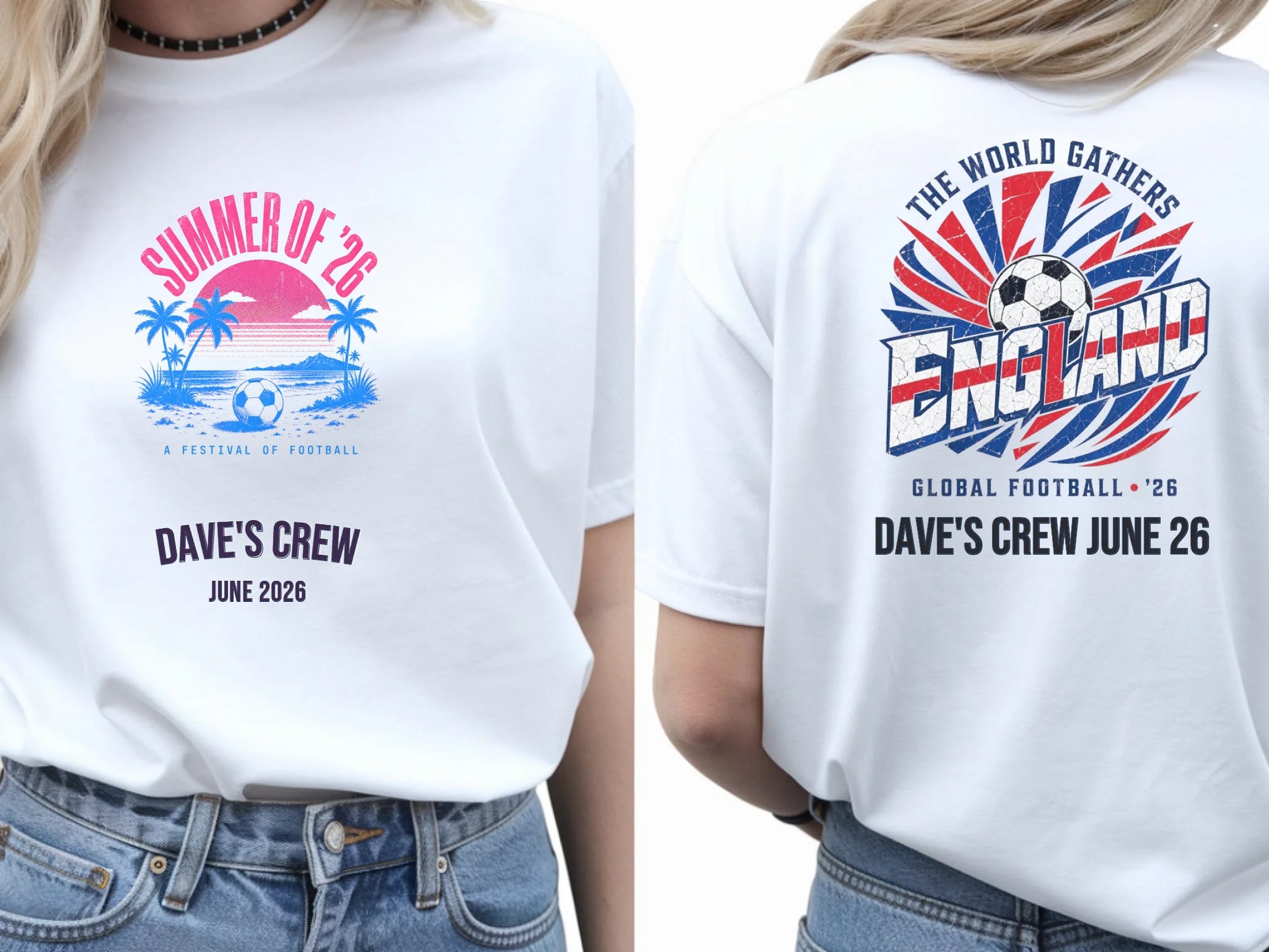 Personalised Summer of Soccer Tee | A festival of football | Top