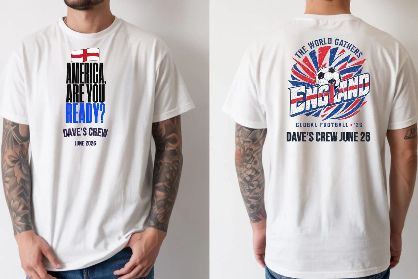 Personalised Summer of Soccer Tee | England America are you ready | Top