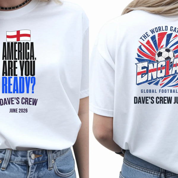 Personalised Summer of Soccer Tee | England America are you ready | Top
