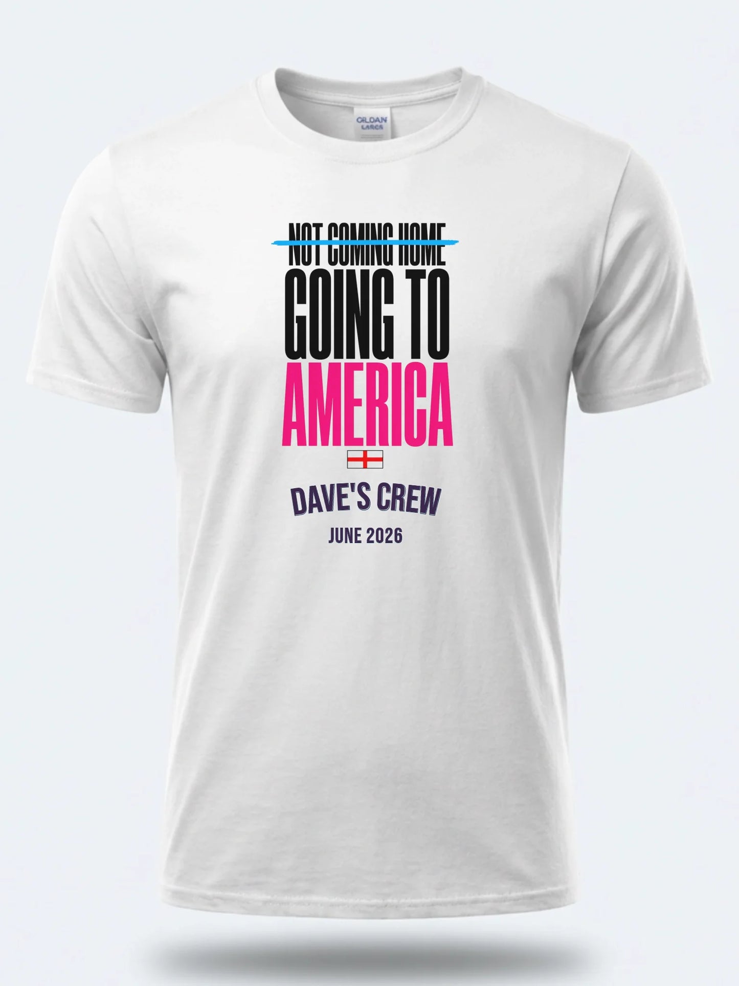 Personalised Summer of Soccer Tee | England Going to America | Top