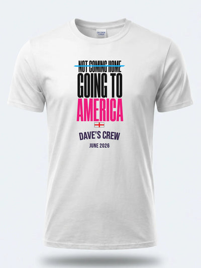 Personalised Summer of Soccer Tee | England Going to America | Top