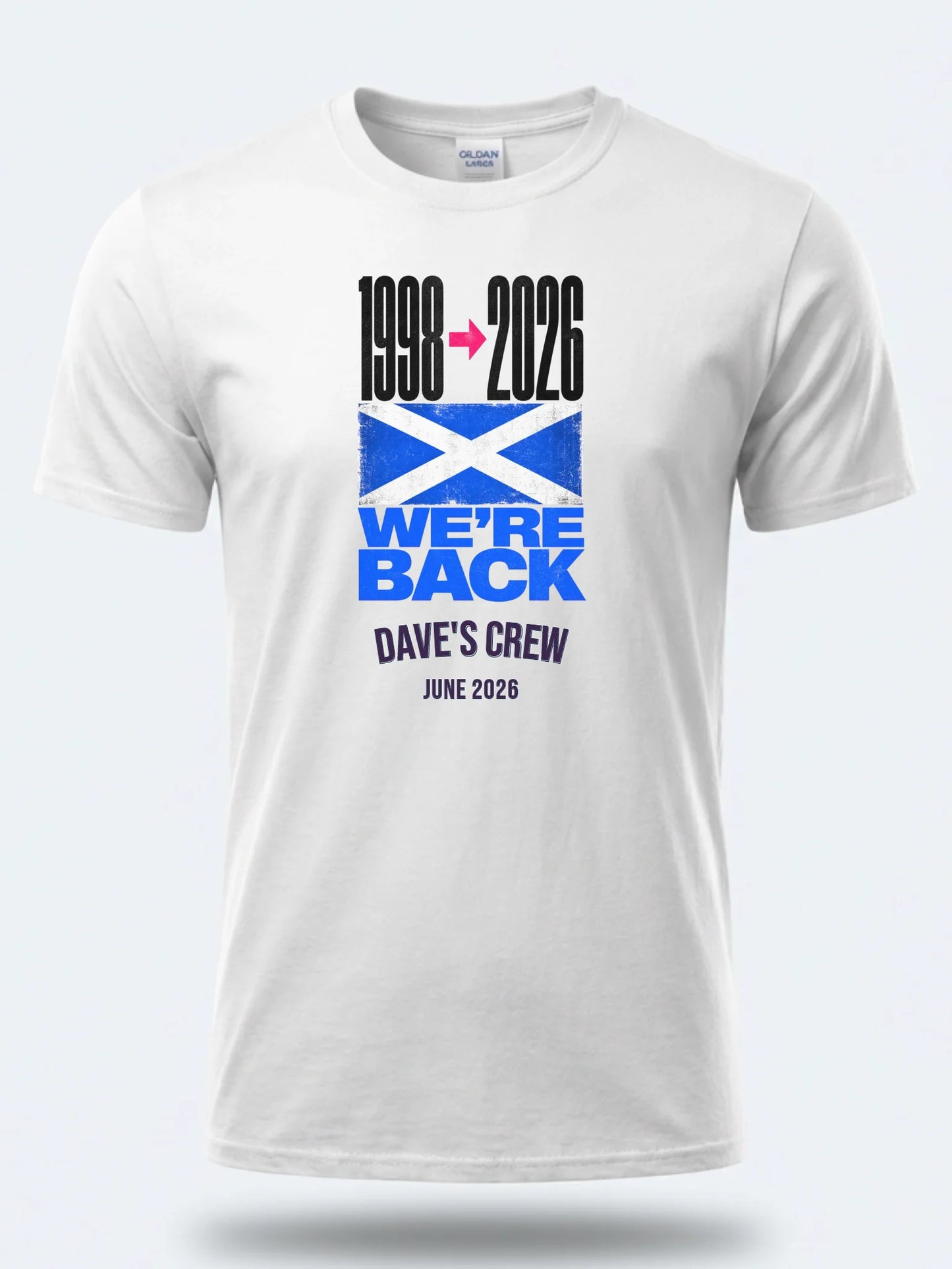 Personalised Summer of Soccer Tee | Scotland We're Back | Top