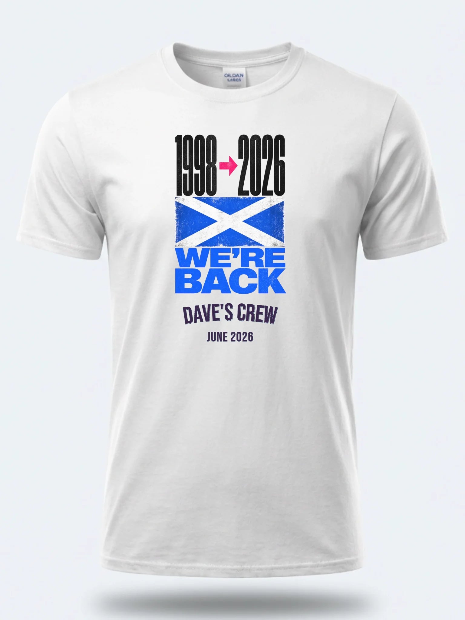Personalised Summer of Soccer Tee | Scotland We're Back | Top