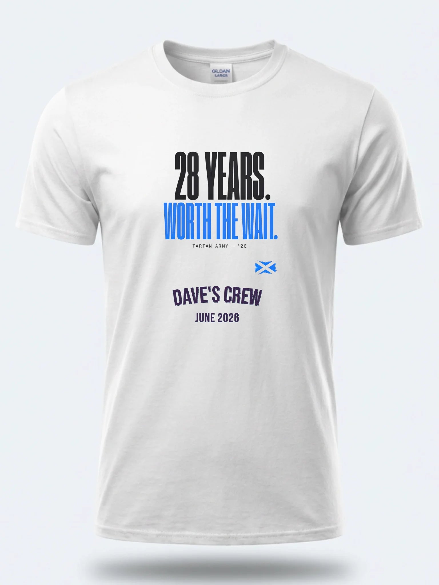 Personalised Summer of Soccer Tee | Scotland 28 years worth the wait | Top