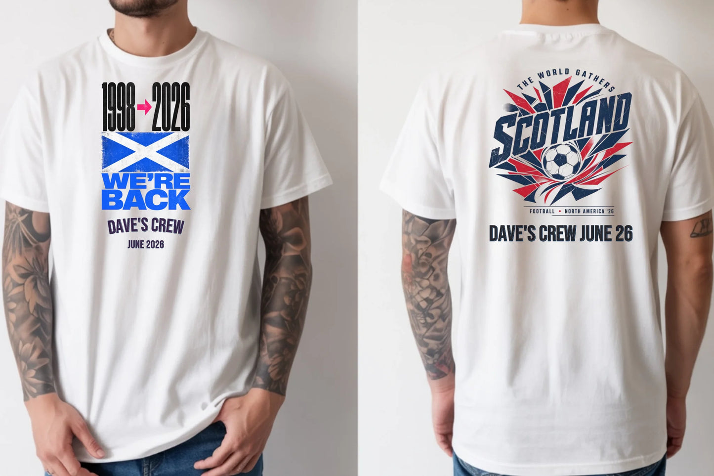Personalised Summer of Soccer Tee | Scotland We're Back | Top