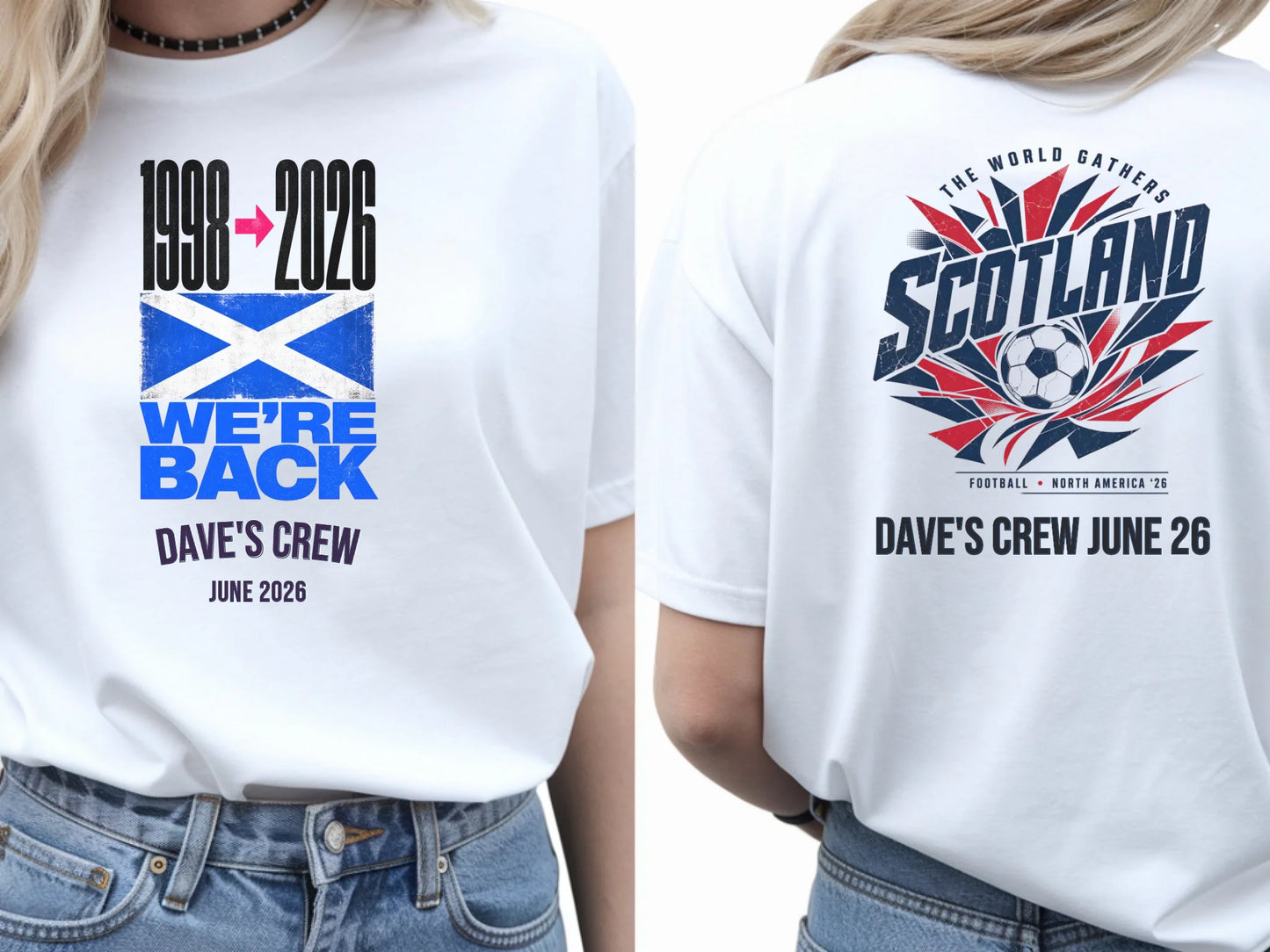 Personalised Summer of Soccer Tee | Scotland We're Back | Top