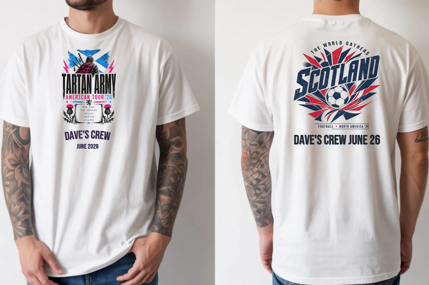 Personalised Summer of Soccer Tee | Scotland Tartan Army | Top