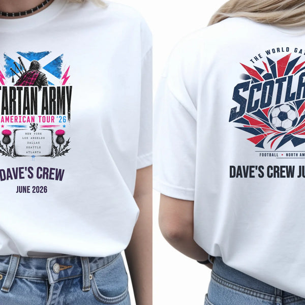 Personalised Summer of Soccer Tee | Scotland Tartan Army | Top